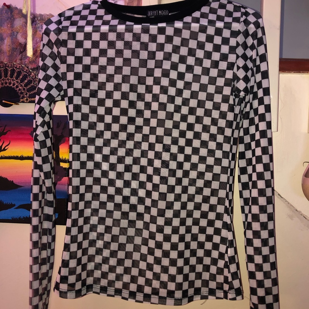 Checker undershirt